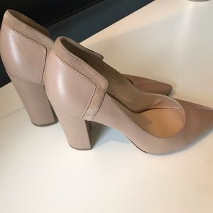 Nine West Leather Block Heels